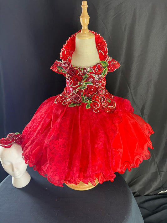 2/4 Bright Red Ruby Gemics