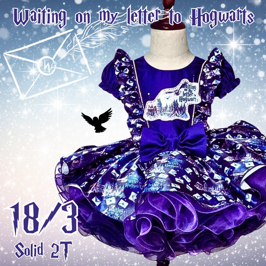 18/3 Waiting on my letter to Hogwarts OOC in Purple and Black
