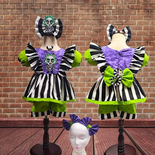 2/4 Beetlejuice, Beetlejuice, Beetlejuice! OOC in Purple and Green