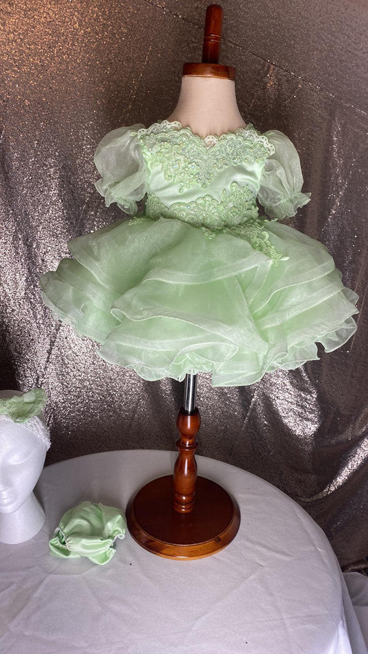 *9-18 Months - Tea Party Natural Dress