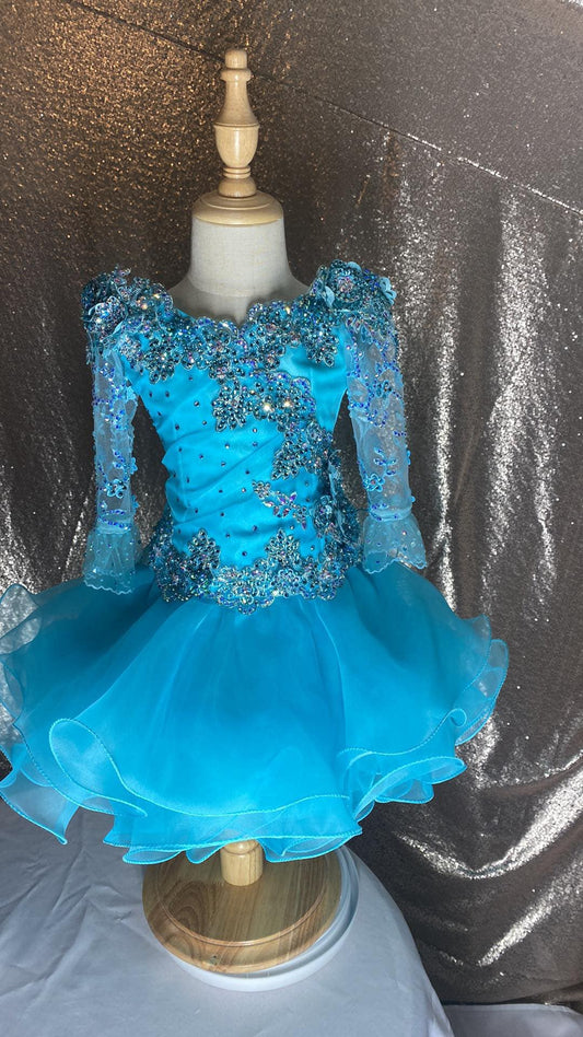 18/3 The Little Bit High Glitz in Vivid Turquoise