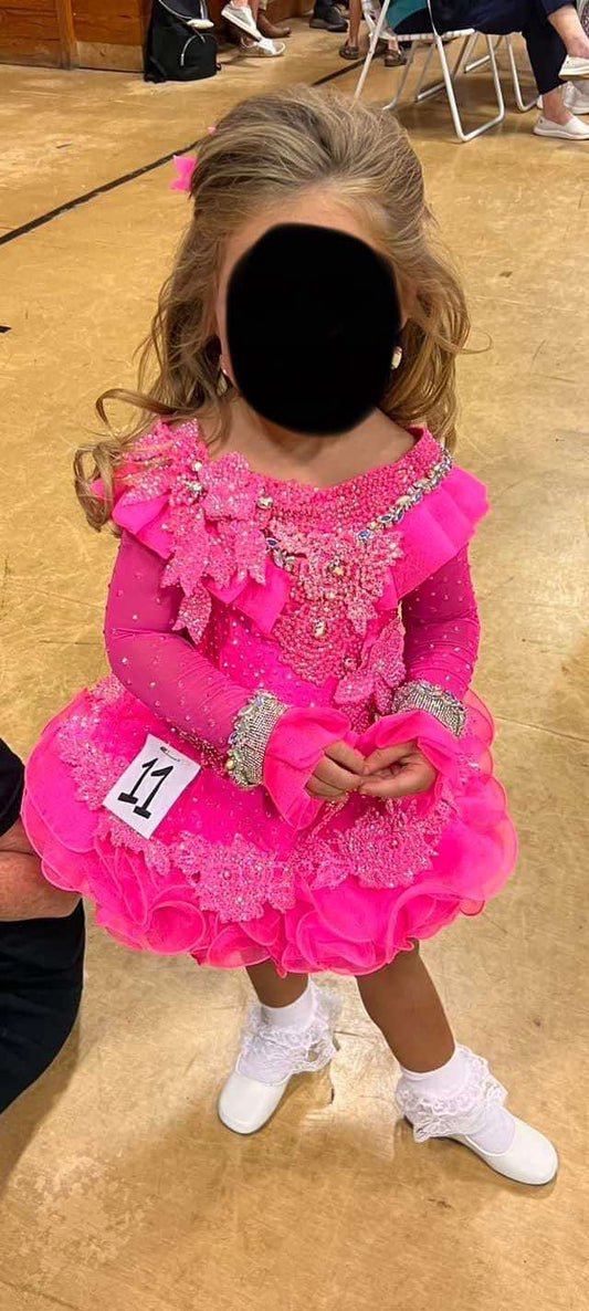 2/4-5/6 - Hot Pink Mega Glitz Luna