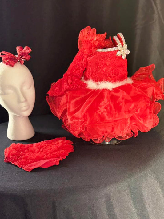 *0-6 Months - Nana's Little Red Dress