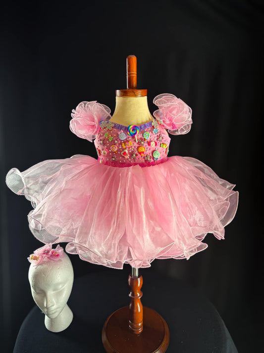 *9-12 Months - Nana’s Candyland in Precious Pink