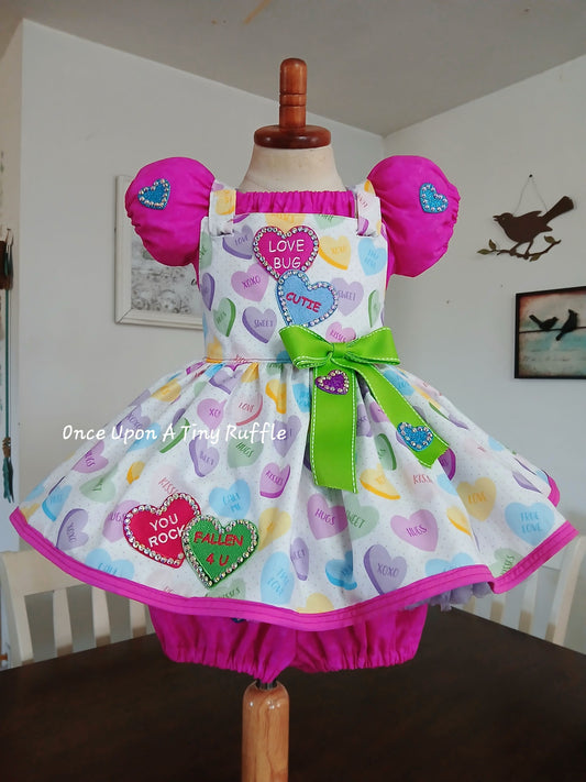 12/2 Love Bug OOC in Fushia Pink and green