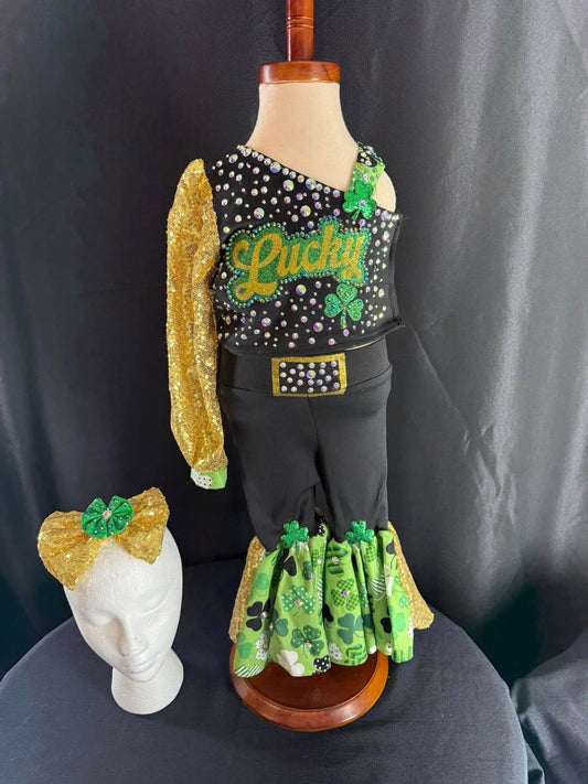 12-2 18-3 St. Patrick's Day 2/3 Lucky OOC in Black and Green