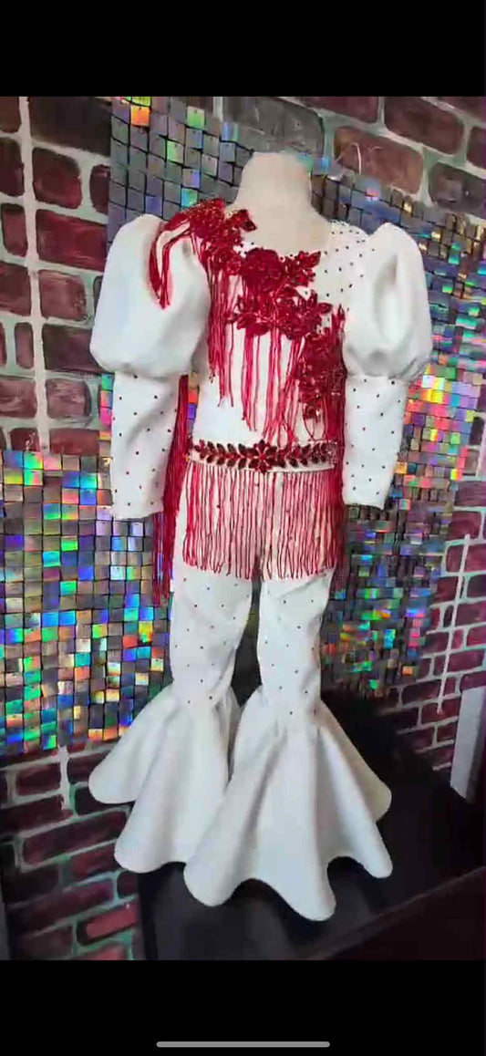 4/6 Red and White Western by Parisian Bridal - Tia