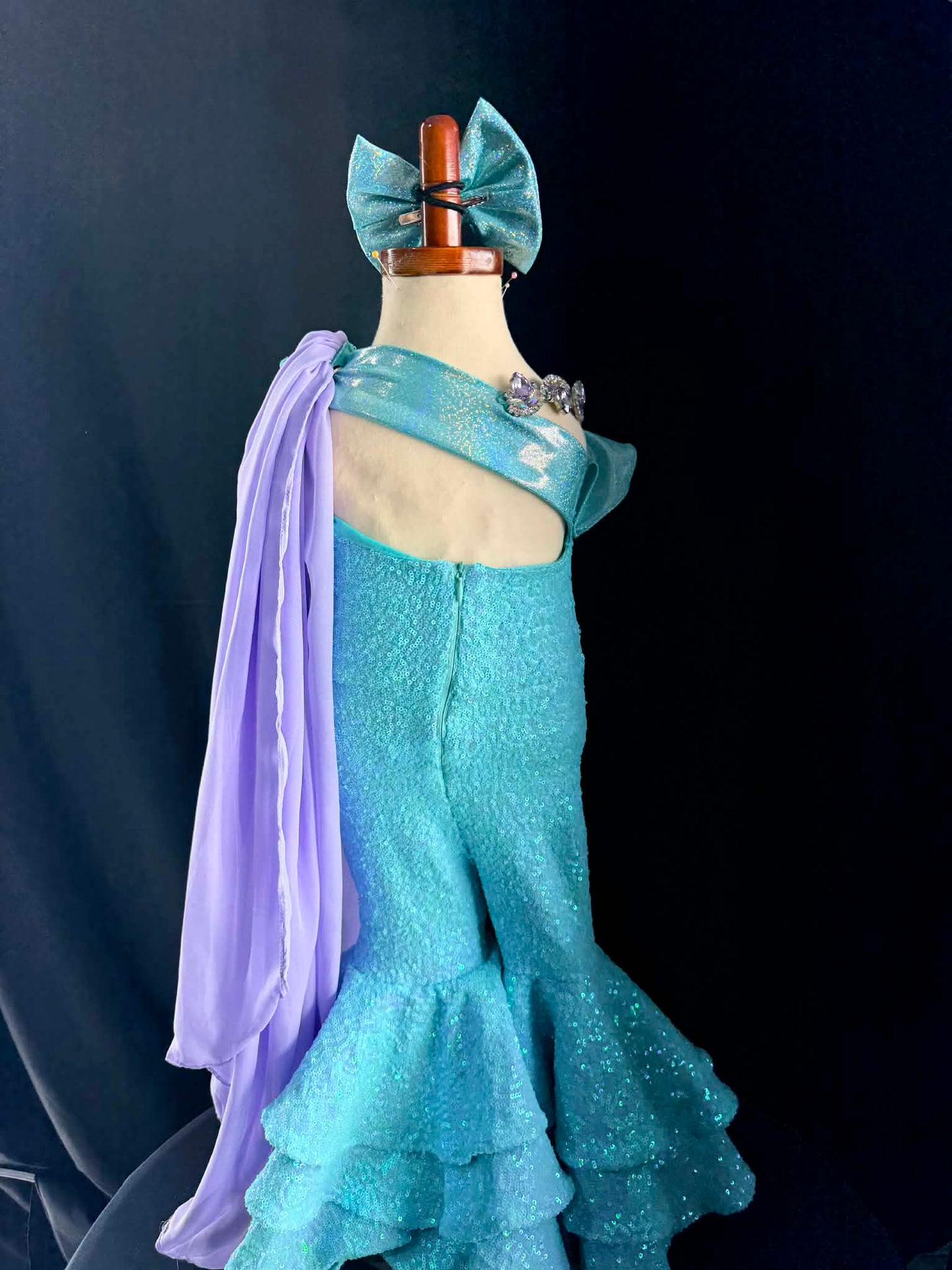 12/2-18/3 Turquoise Sequin FF by Parisian Bridal