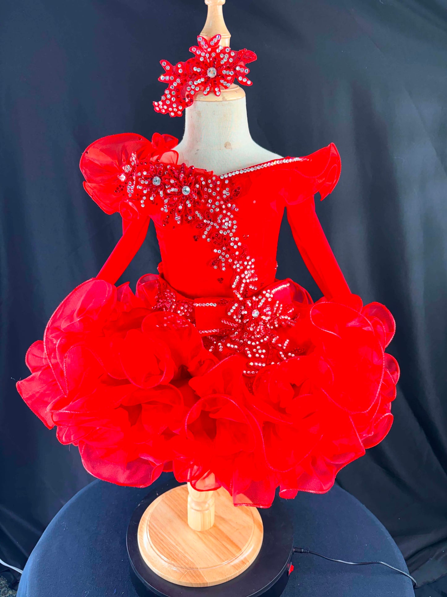 3/5 Fire Red Dress by Connie Hobson