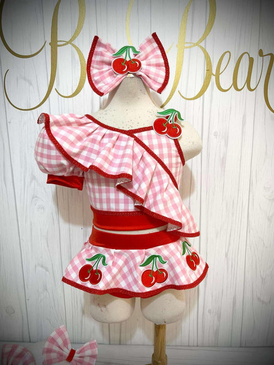 12/2 Cherry Swim in Red and Pink