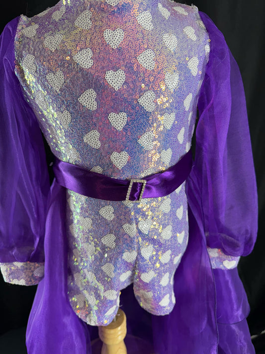 18/3 (Slim 4) Purple Hearts