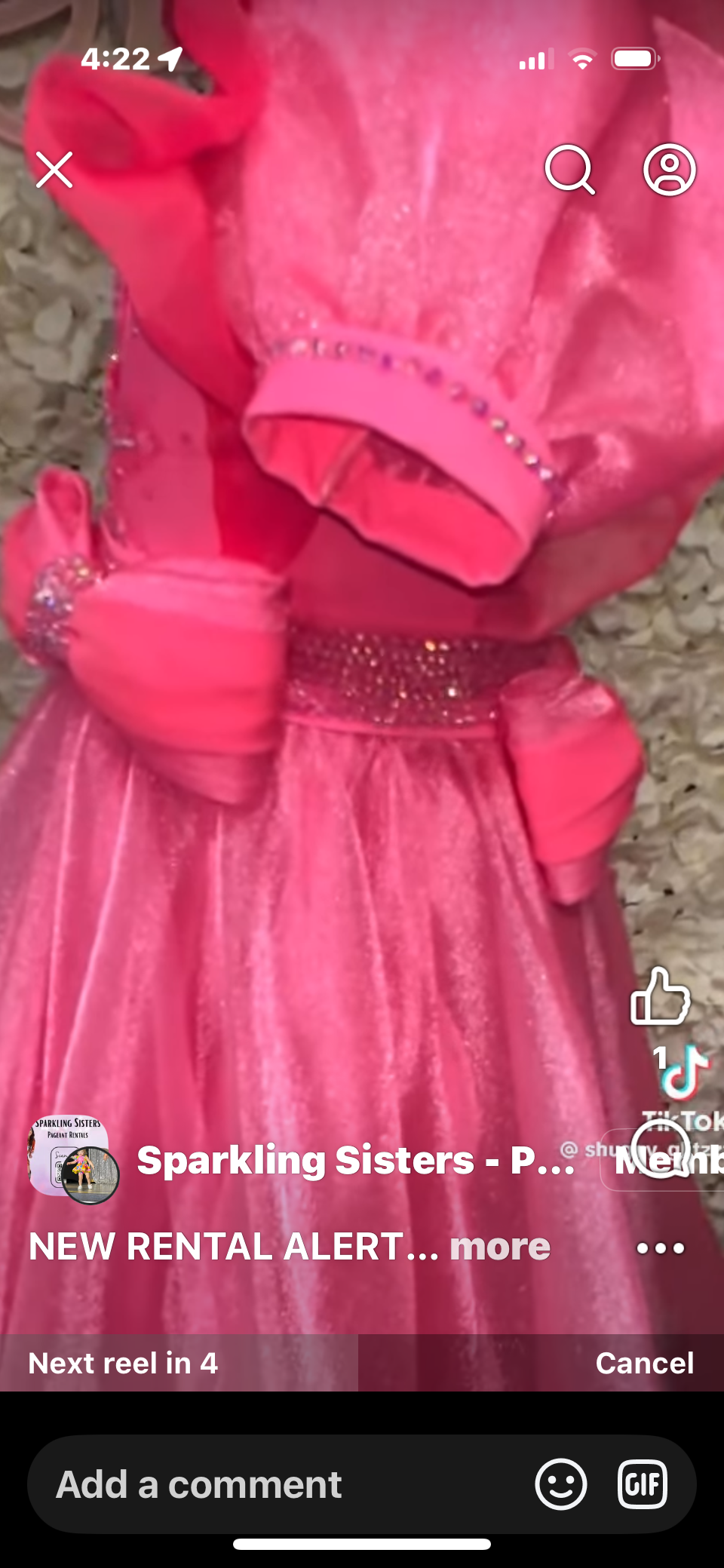Ballgown Size 4 Shuggy Gown in Beautiful Pink