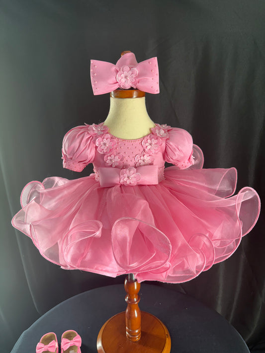 *6-12 Months - Pink Hannah Hack Natural