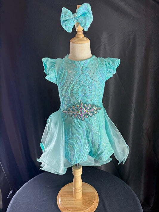 3/5 Shinny Turquoise Fun Fashion