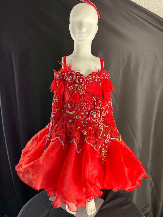 6/8 Glitzy Belle High Glitz Vivid Red