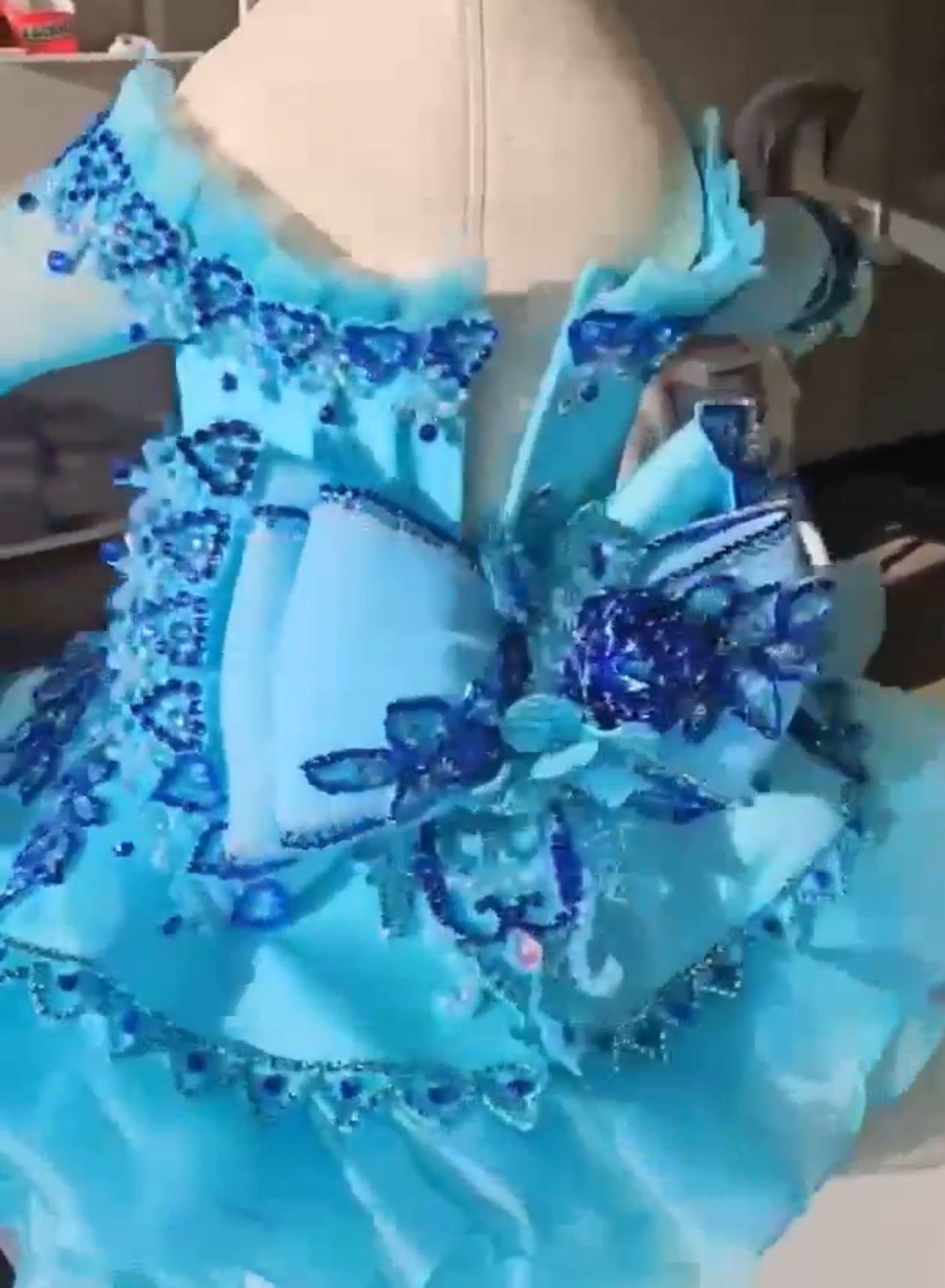 *9 months/2T - Turquoise Ocean Breeze Luna High Glitz