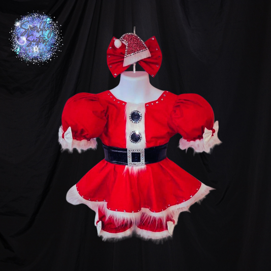 2/3T Santa Baby in Bright Red