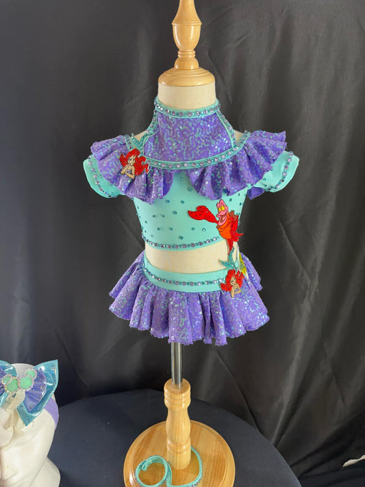 *9-18 Months - Little Mermaid Swim Purple and Teal