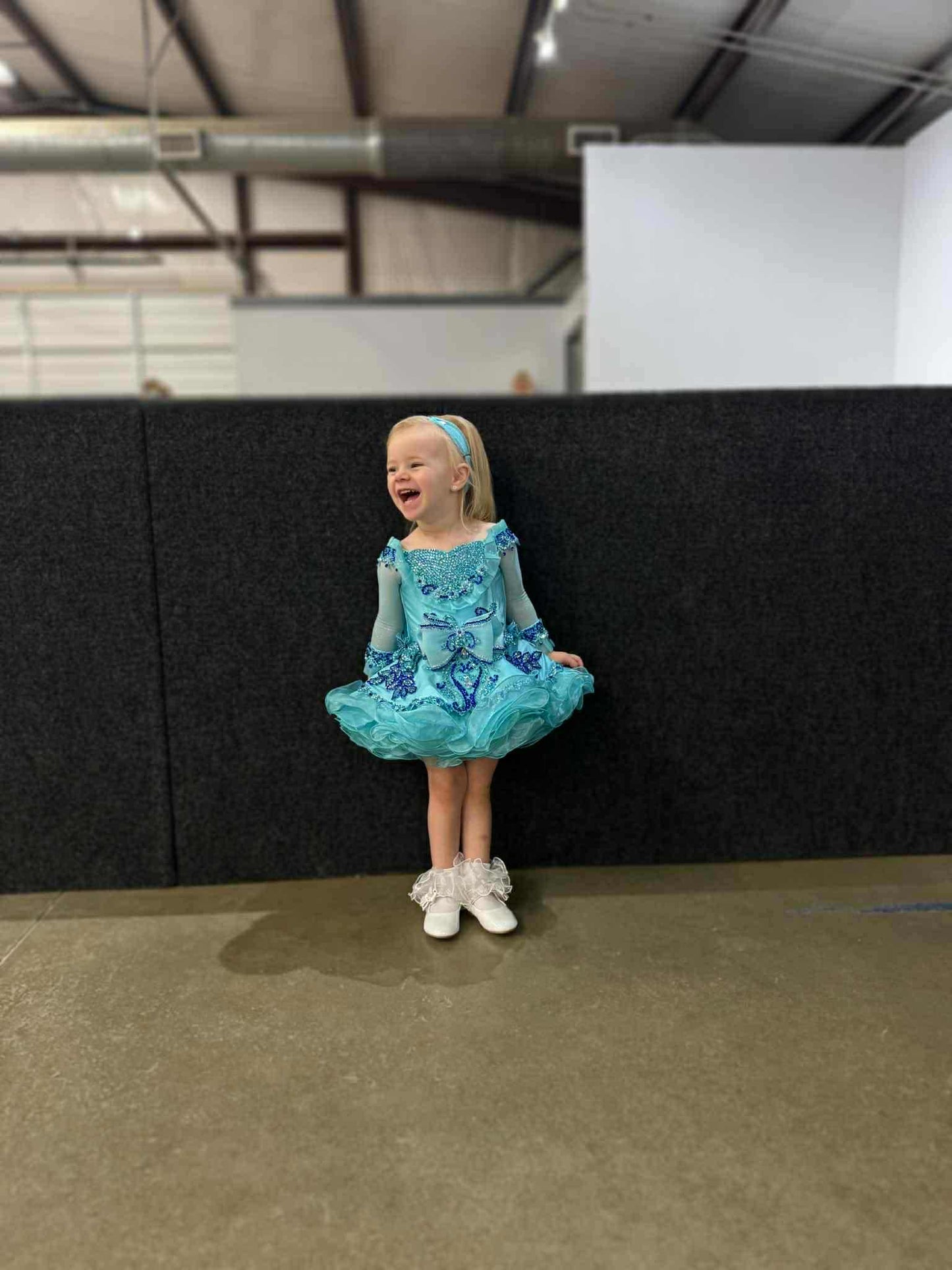 *9 months/2T - Turquoise Ocean Breeze Luna High Glitz