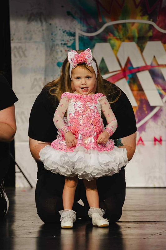 12/2-3 (Slim 3) - Pink and White Luna