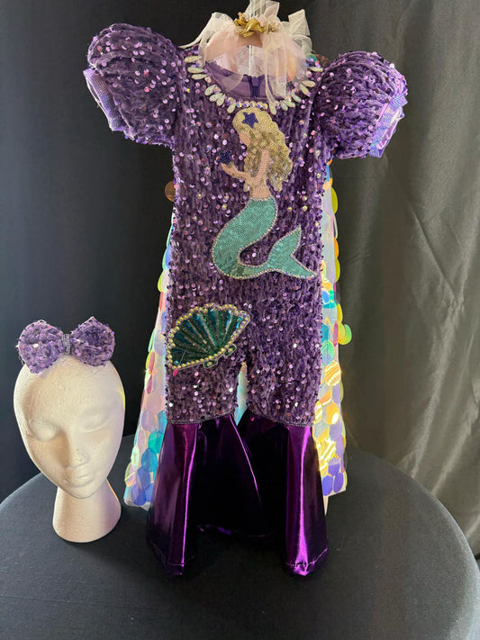 *3-6 Months - Mermaid Dreams OOC/FF in Purple and Turquoise