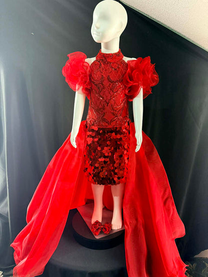 4/6 Red Hot FF by Parisian Bridal