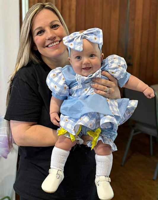 *9-12 Month Baby Blue Daisy