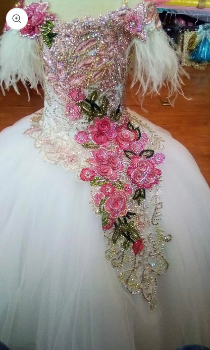 Ballgown - Size 6 - Pure White Perfection - Gemics Gown