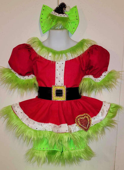 grinch christmas dress Amazon.com: Fun Costumes Girl's Dr. Seuss The Grinch Costume - Christmas Cosplay Dress for Kids - Movie Character Outfit - Holiday Attire - Small
