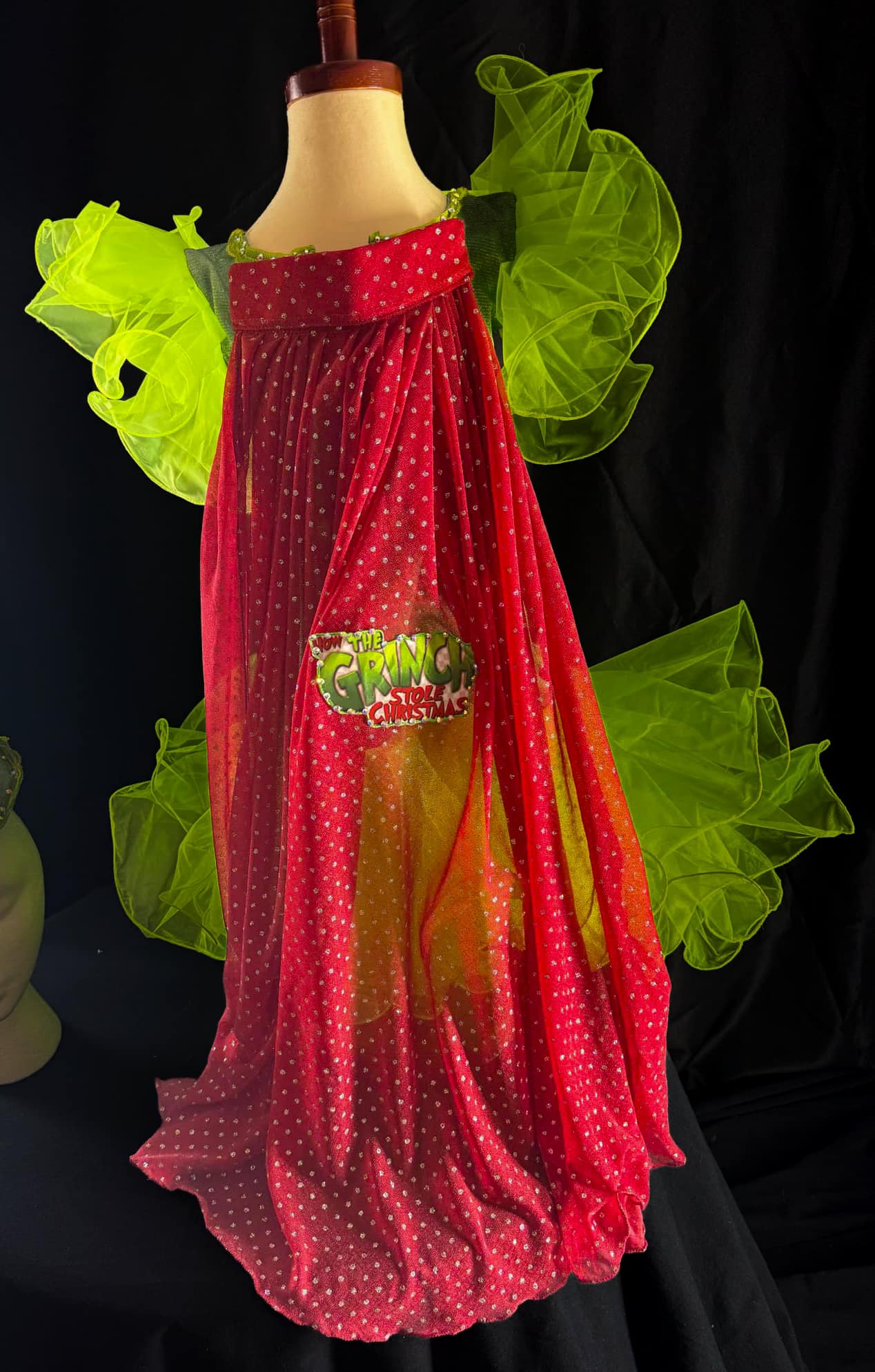 12/2 Little Bit Grinch in Neon Green Sparkling Sisters Pageant Rentals 12/2 Little Bit Grinch in Neon Green Sparkling Sisters Pageant Rentals