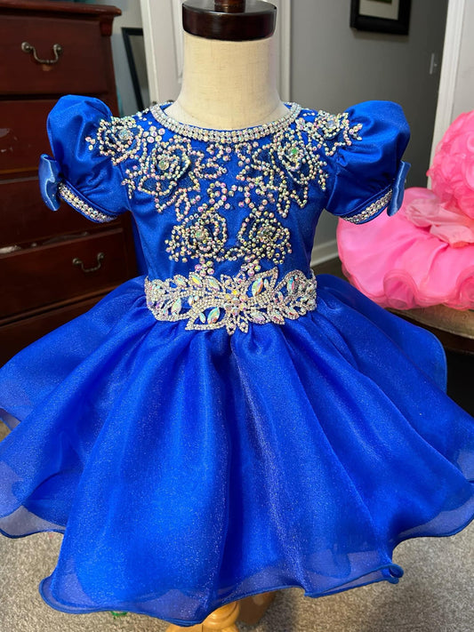 12/2 Semi Glitz Blue Babydoll