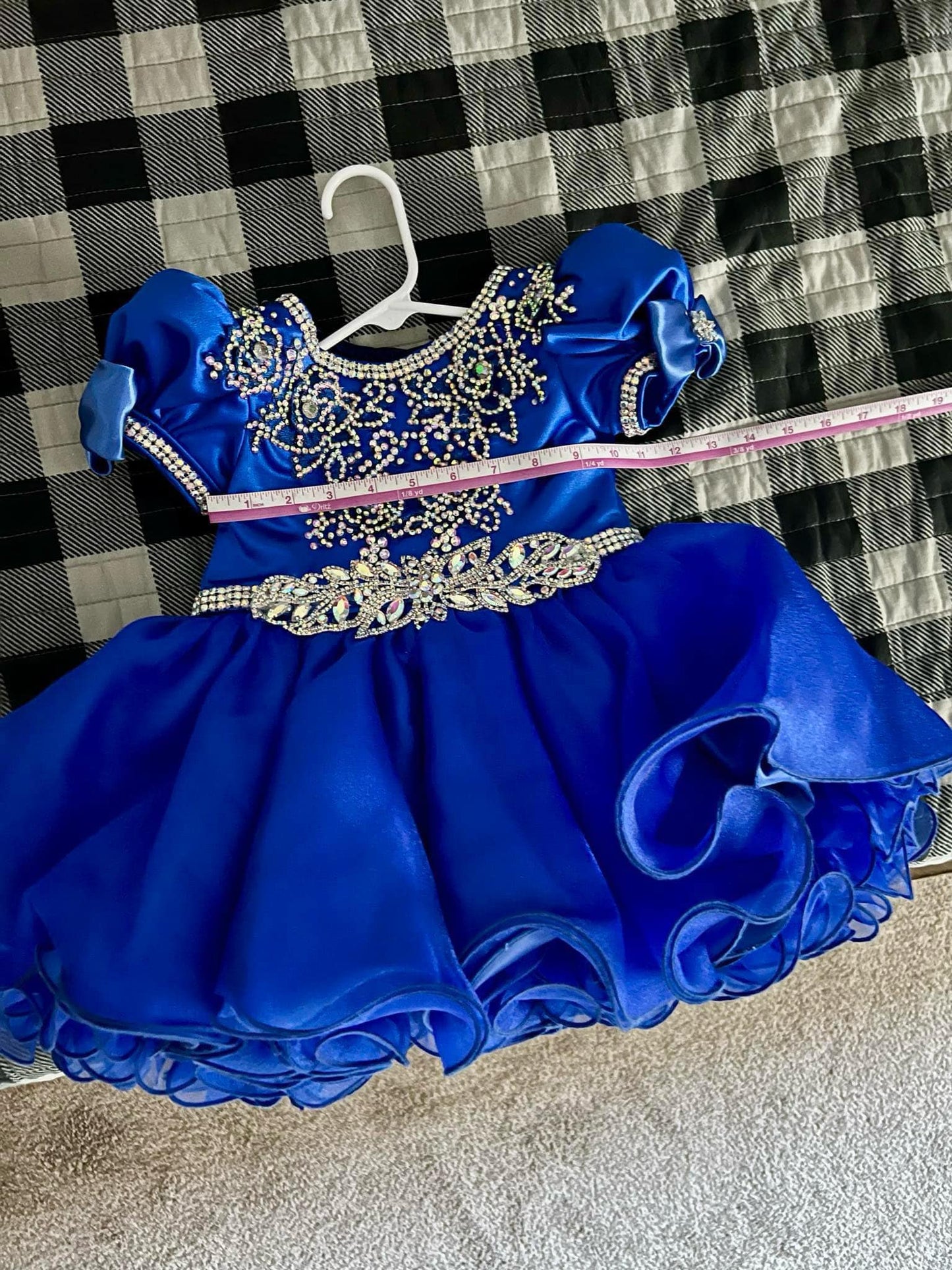 12/2 Semi Glitz Blue Babydoll