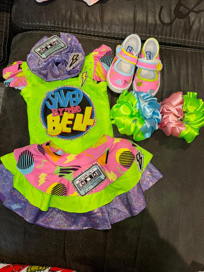 *6-12 Months - Saved By The Bell OOC in Neon Colors, Green Pink