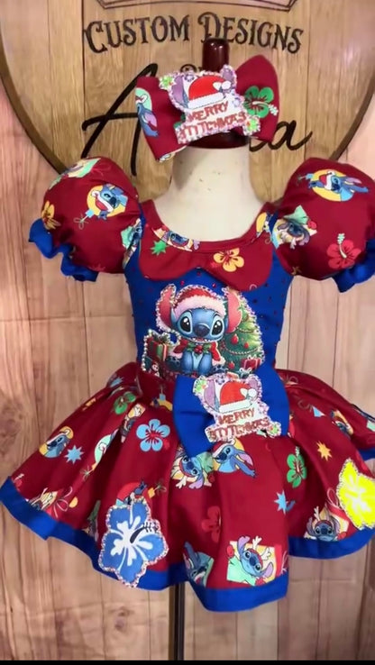 18/3-4 Stitch Hawaiian Christmas