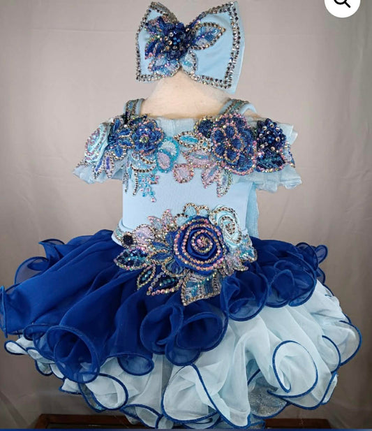 *6-12 mo Miss Blue Belle Gemics