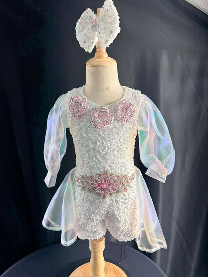 12/2 2T White Rose Fun Fashion