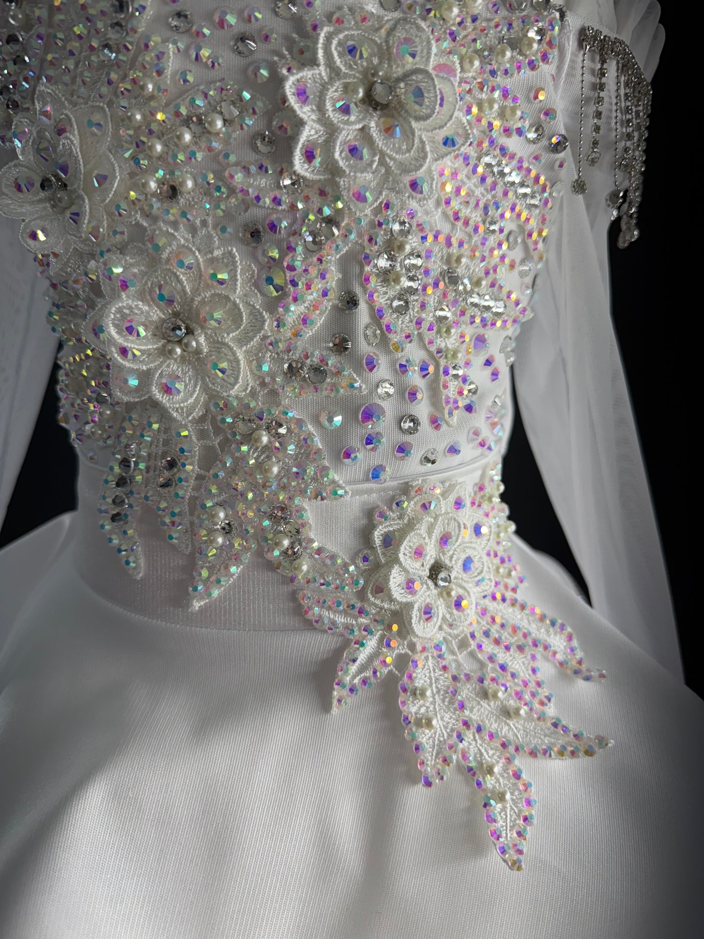 Ballgown 3/5 White Diamonds by Nana's Glitzy Creations.