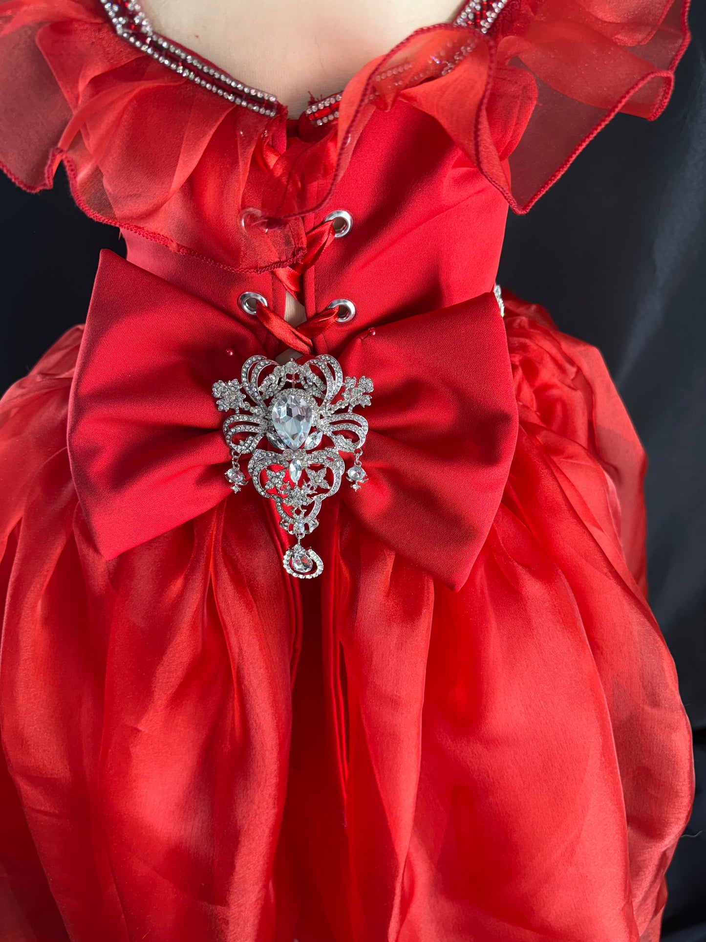 Ballgown - Size 2/4 - Red Rose