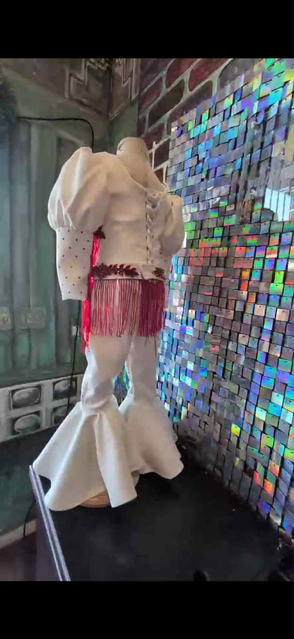 4/6 Red and White Western by Parisian Bridal - Tia