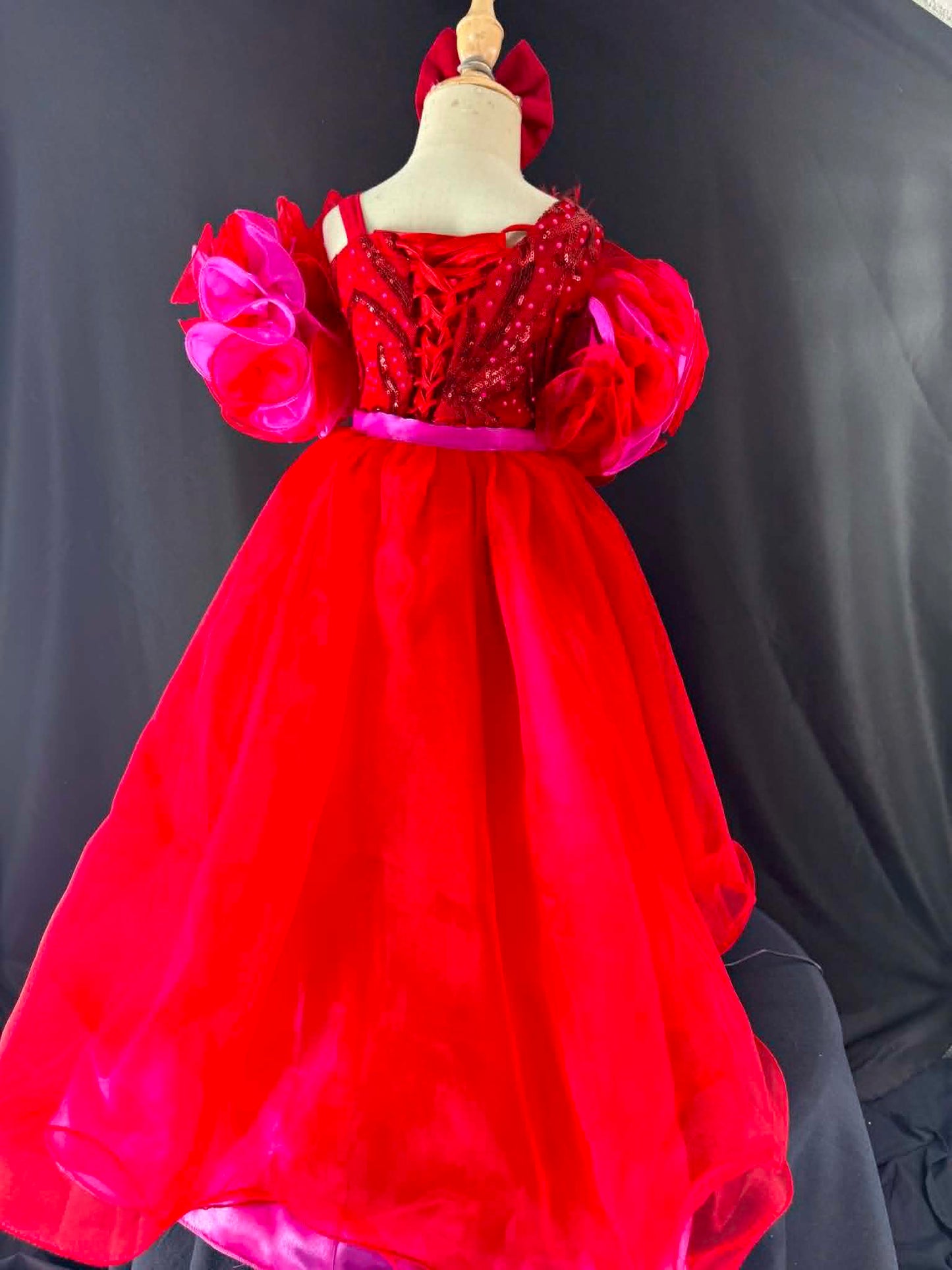18/3 Red Red Beaded Fun Fashion by Parisian Bridal