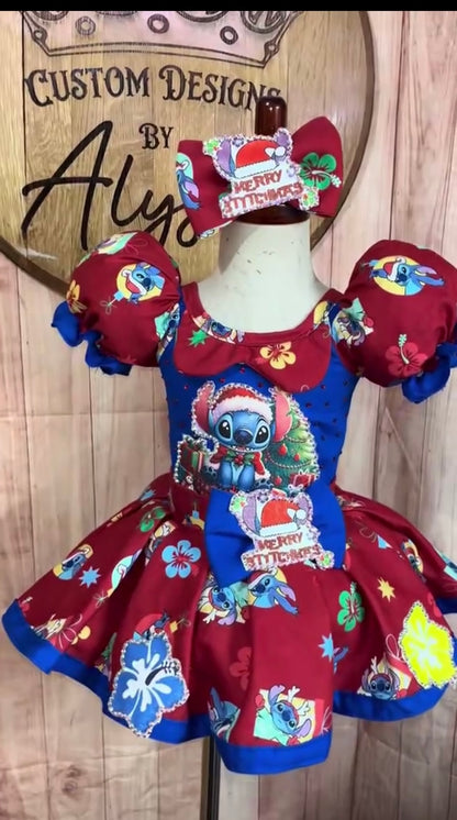 18/3-4 Stitch Hawaiian Christmas