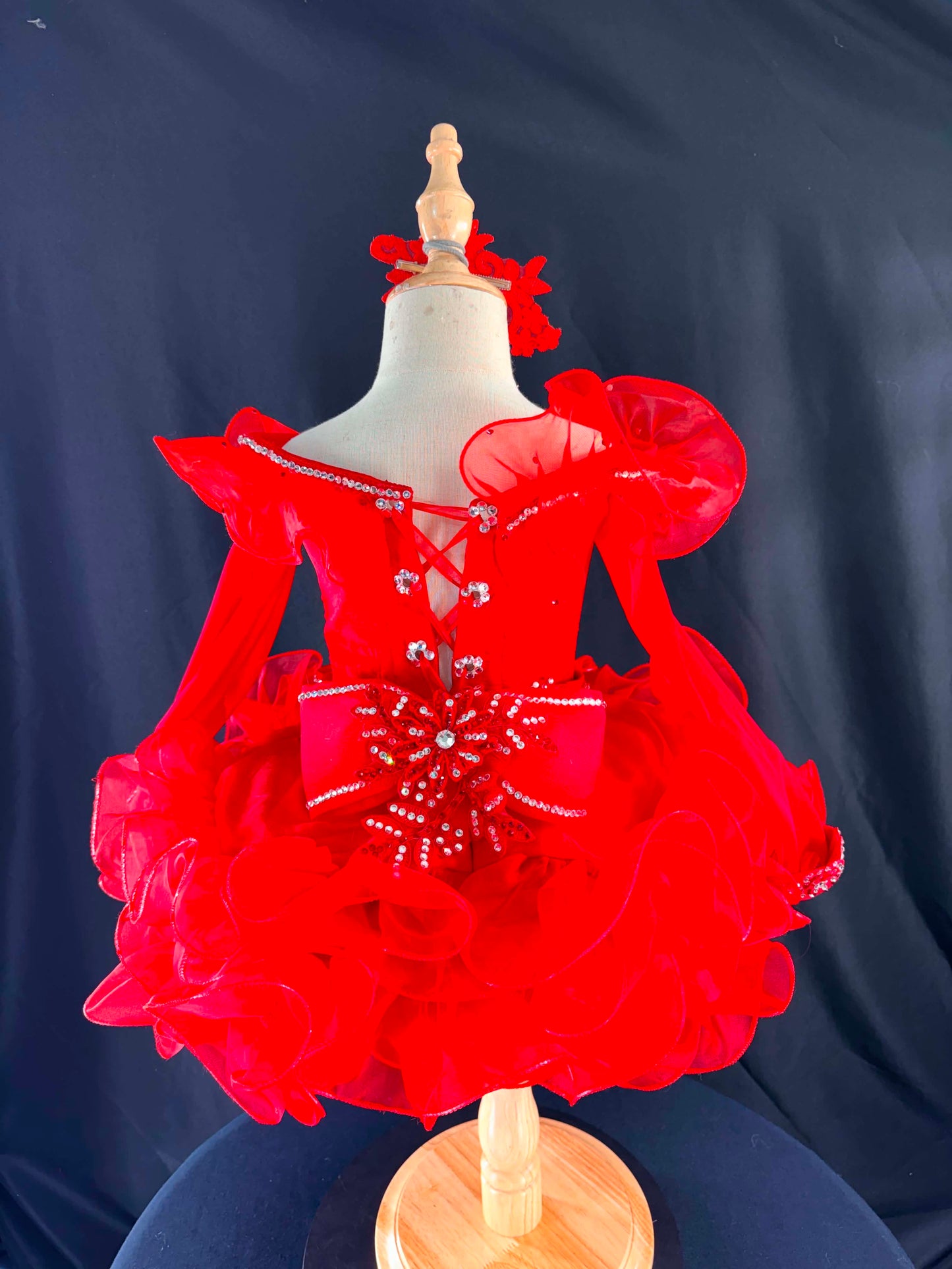 3/5 Fire Red Dress by Connie Hobson