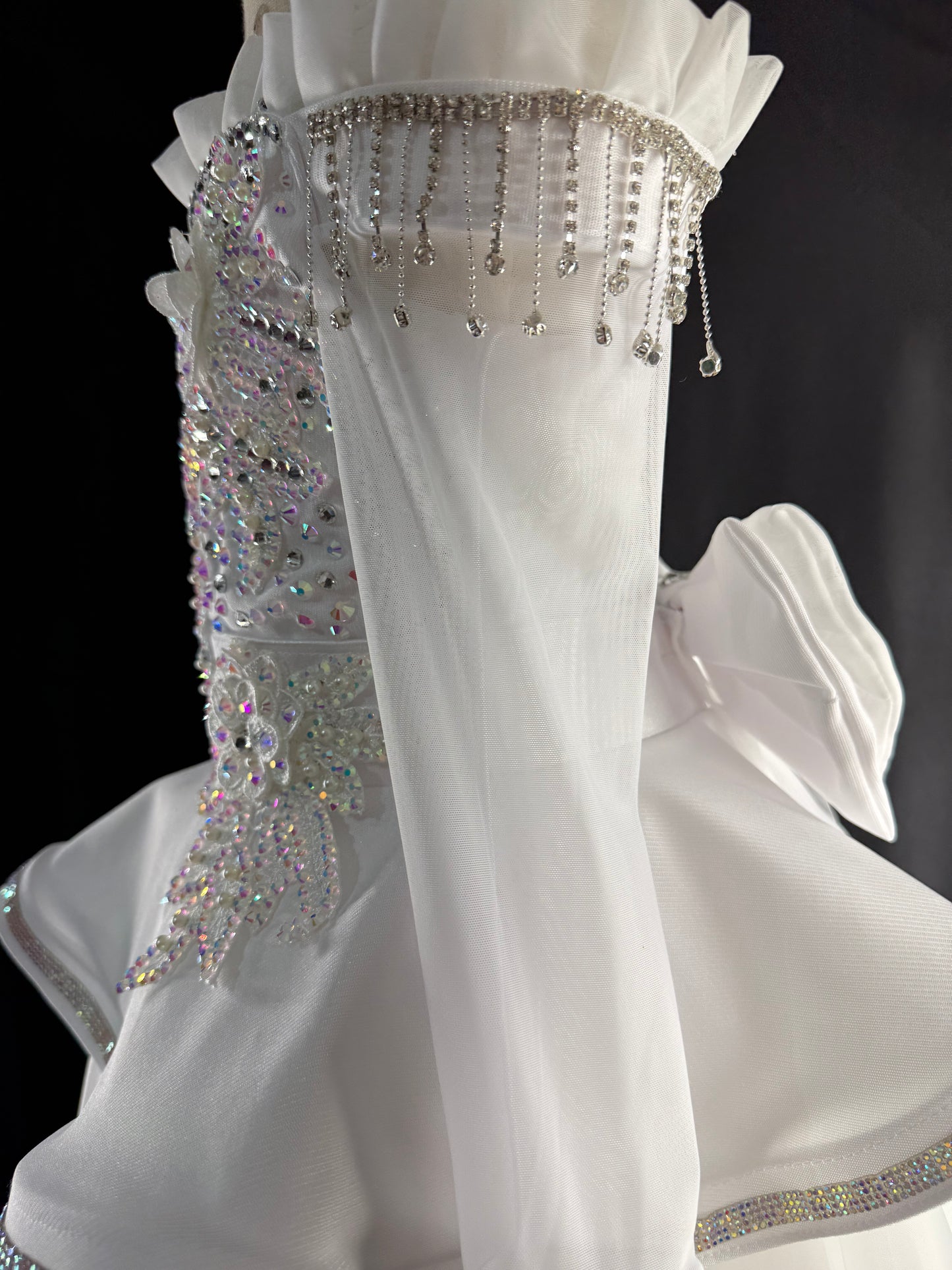 Ballgown 3/5 White Diamonds by Nana's Glitzy Creations.