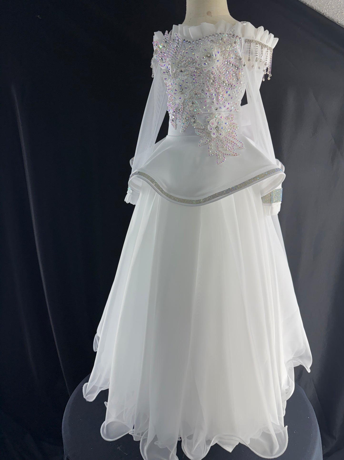 Ballgown 3/5 White Diamonds by Nana's Glitzy Creations.