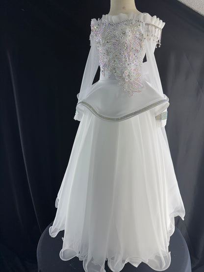 Ballgown 3/5 White Diamonds by Nana's Glitzy Creations.