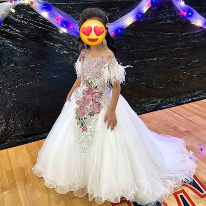 Ballgown - Size 6 - Pure White Perfection - Gemics Gown