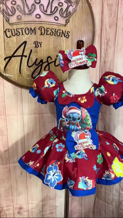 18/3-4 Stitch Hawaiian Christmas
