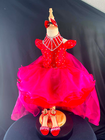 3/5 Red Radiance FF By Parisian Bridal
