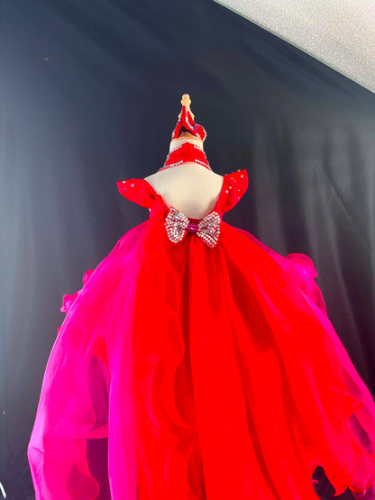 3/5 Red Radiance FF By Parisian Bridal