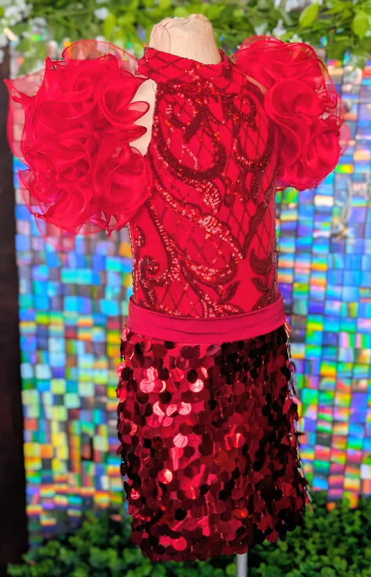4/6 Red Hot FF by Parisian Bridal